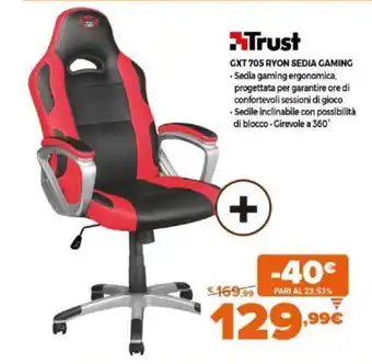 Expert Trust GXT 705 Ryon Sedia Gaming offerta