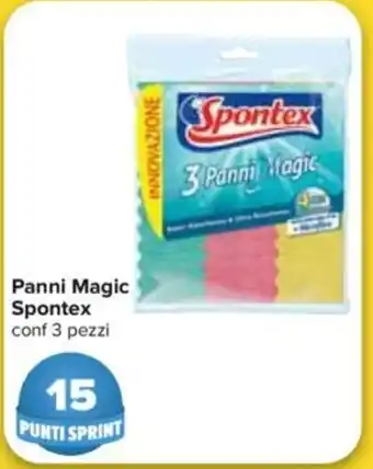 Carrefour Spontex Panni Magic 3 pezzi offerta