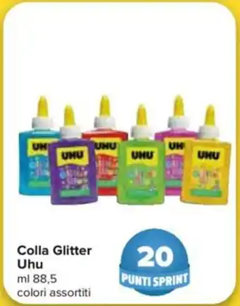 Carrefour Uhu Colla Glitter 88,5ml offerta