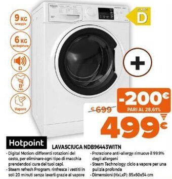 Expert Hotpoint Lavasciuga NDB96443WITN offerta