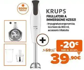 Expert Krups Frullatori A Immersione HZ5521 offerta