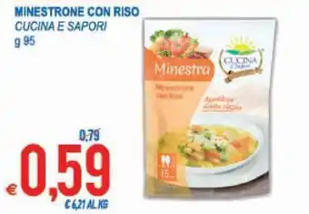 MD Discount Cucina e Sapori Minestrone con Riso 95g offerta