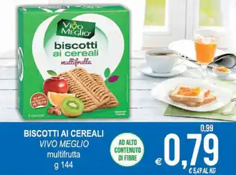 MD Discount Vivo Meglio Biscotti Ai Cereali 144g offerta