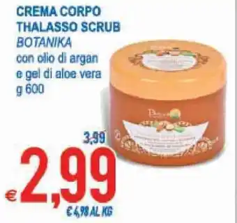 MD Discount Botanika Crema Corpo Thalasso Scrub 600 g offerta