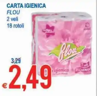 MD Discount Flou Carta Igienica 18 rotoli offerta