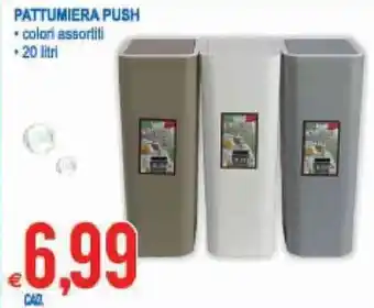 MD Discount Pattumiera Push 20 litri offerta