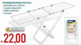 MD Discount Stendibiancheria Duo Still offerta