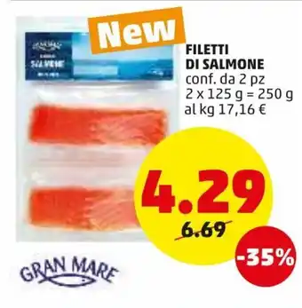PENNY Filetti di Salmone 2 pz x 125g offerta