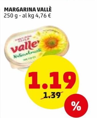 PENNY Margarina Vallè 250g offerta