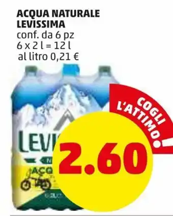 PENNY Levissima Acqua Naturale 6 x 2l offerta