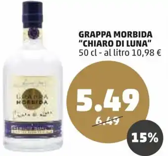 PENNY Grappa Morbida "Chiardo di Luna" 50 cl offerta