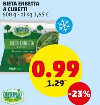 PENNY Ortomio Bieta Erbetta a Cubetti 600g offerta
