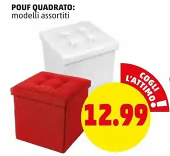 PENNY Pouf Quadrato offerta