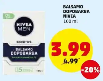 PENNY Nivea Balsamo Dopobarba 100 ml offerta