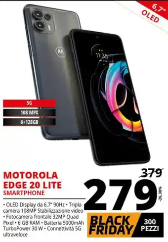 Comet Motorola Edge 20 Lite Smartphone offerta
