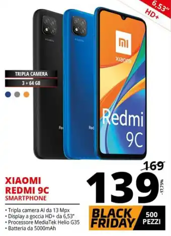 Comet Xiaomi Redmi 9C Smartphone offerta