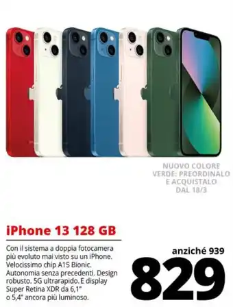 Comet Apple iPhone 13 128 GB offerta