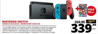 Comet Nintendo Switch Console da Gioco + Mario Kart 8 Deluxe offerta