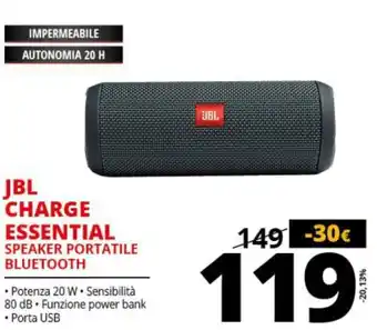 JBL Charge Essential Speaker Portatile Bluetooth
