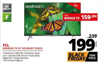 TCL Android TV 32" HD Ready 32S615
