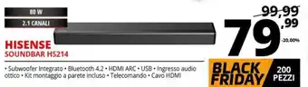 Comet Hisense Soundbar HS214 offerta