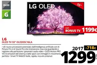 Comet LG OLED TV 55" OLED55C16LA offerta
