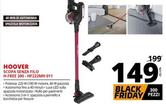 Hoover Scopa Senza Filo H-Free 200 - HF222MH 011
