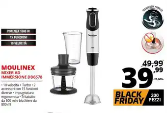 Comet Moulinex Mixer ad immersione DD6578 offerta
