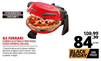 Comet G3 Ferrari Forno Elettrico per Pizza Pizza Express Delizia offerta