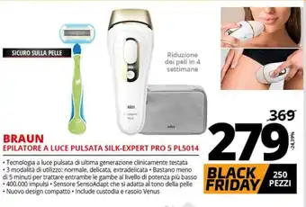 Comet Braun Epilatore A Luce Pulsata Silk-Expert Pro 5 PL5014 offerta