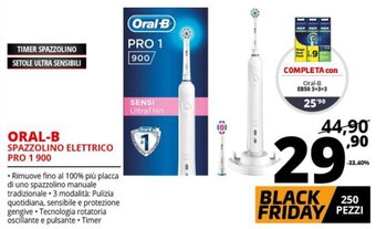 Comet Oral-B Spazzolino Elettrico Pro 1 900 offerta