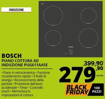 Comet Bosch Piano Cottura Ad Induzione PUG611AA5E offerta