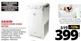 Daikin Purificatore D'Aria MC55W