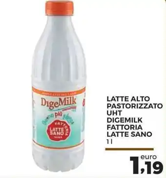 Conad Superstore Latte Alto Pastorizzato UHT Digemilk Fattoria Latte Sano 1l offerta