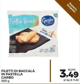 Conad Superstore Garbo Filetti di Baccalà in Pastella 300g offerta