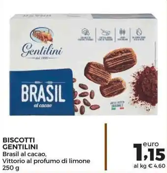 Conad Superstore Gentilini Biscotti 250g offerta