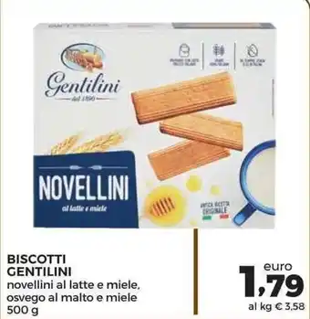 Conad Superstore Gentilini Biscotti 500g offerta
