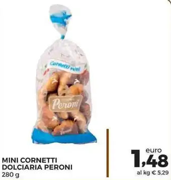 Conad Superstore Peroni Mini Cornetti Dolciaria 280g offerta