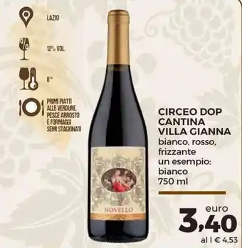 Conad Superstore Villa Gianna Circeo DOP Cantina 750 ml offerta