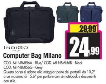 Indigo Computer Bag Milano