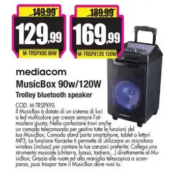 Mediacom MusicBox 90w/120W Trolley bluetooth speaker