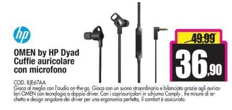 HP Omen by HP Dyad Cuffie auricolare con microfono