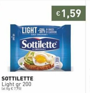 Prezzemolo e Vitale Sottilette Light gr 200 offerta