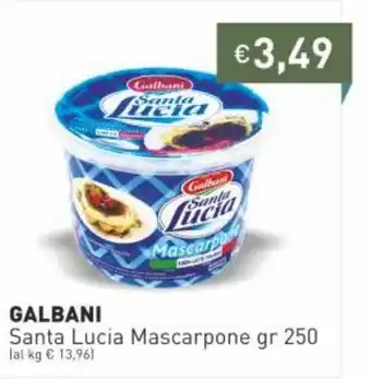 Prezzemolo e Vitale Galbani Santa Lucia Mascarpone gr 250 offerta
