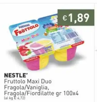 Prezzemolo e Vitale Nestle' Fruttolo Maxi Duo offerta