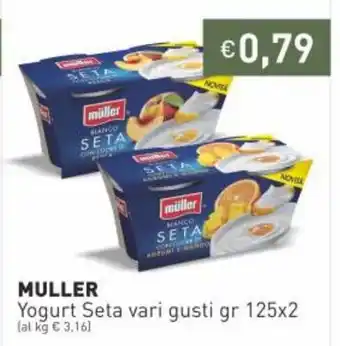 Prezzemolo e Vitale Muller Yogurt Seta Vari Gusti gr 125x2 offerta