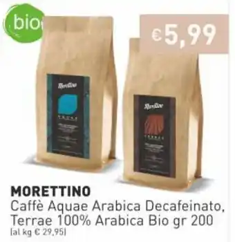 Prezzemolo e Vitale Morettino Terrae 100% Arabica Bio gr 200 offerta