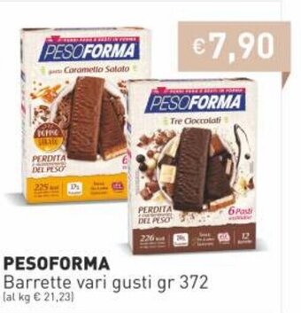Prezzemolo e Vitale Pesoforma Barrette Vari Gusti gr 372 offerta