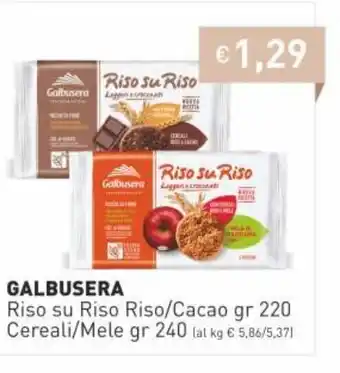 Prezzemolo e Vitale Galbusera Cereali/Mele gr 240 offerta