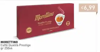 Prezzemolo e Vitale Morettino Caffè Qualità Prestige gr 250x4 offerta